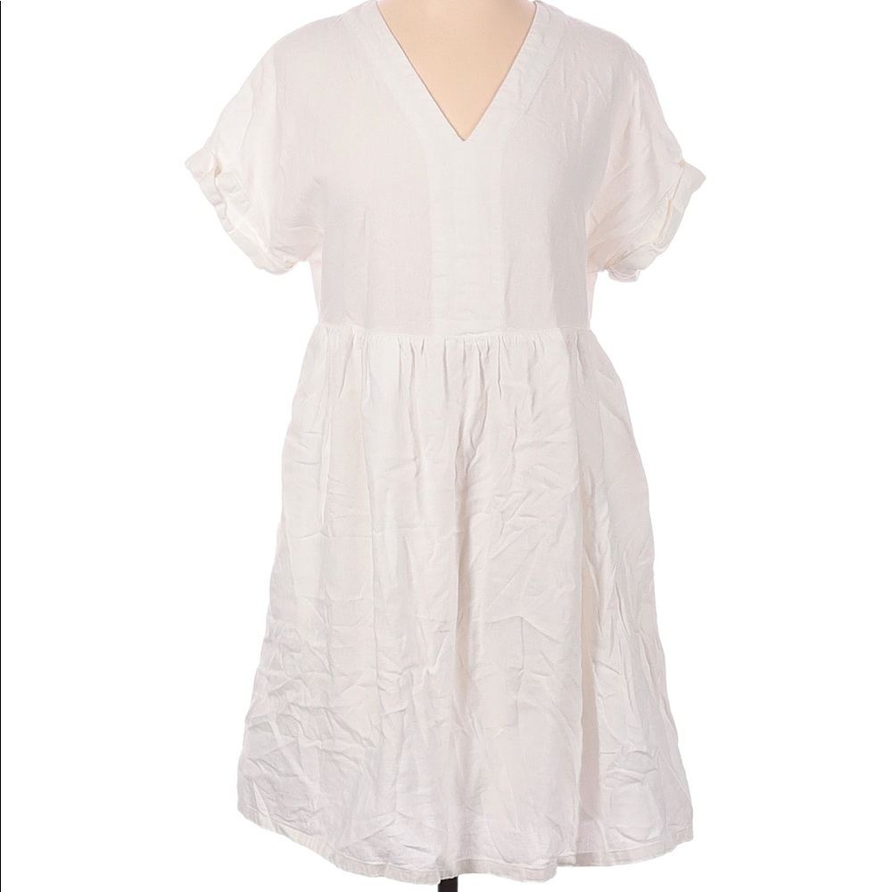 Universal Thread White Linen Blend Dress